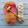 The Beginner Spinner - Drop Spindle + Fibre Kit