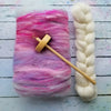 The Beginner Spinner - Drop Spindle + Fibre Kit