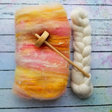 The Beginner Spinner - Drop Spindle + Fibre Kit