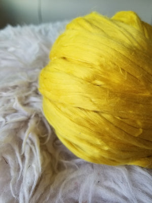 Lemon - Mulberry Silk - Yarnhouse Fibres