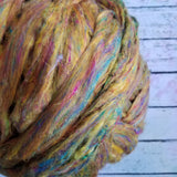 Carnival  - Sari Silk Roving - Yarnhouse Fibres