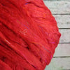 Scarlet - Sari Silk Roving - Yarnhouse Fibres