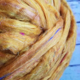 Honeycomb - Sari Silk Roving - Yarnhouse Fibres