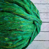 Jungle - Sari Silk Roving - Yarnhouse Fibres