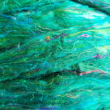 Jungle - Sari Silk Roving - Yarnhouse Fibres