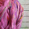 Cherry Bomb - Sari Silk Roving - Yarnhouse Fibres