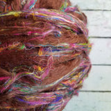 Birthday Cake - Sari Silk Roving - Yarnhouse Fibres