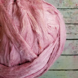 Bubblegum - Sari Silk Roving - Yarnhouse Fibres