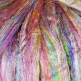 Firecracker - Sari Silk Roving - Yarnhouse Fibres