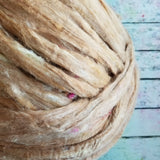 Sandstorm - Sari Silk Roving - Yarnhouse Fibres