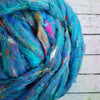 Pool Party - Sari Silk Roving - Yarnhouse Fibres