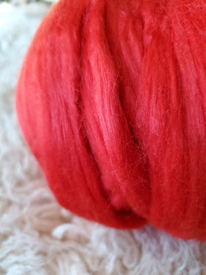 Crimson - Tussah Silk