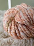 Sparkling Peach - Hand Spun Yarn