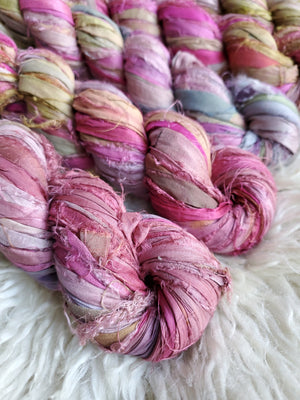 Tie Dye #6 - Sari Silk Ribbon