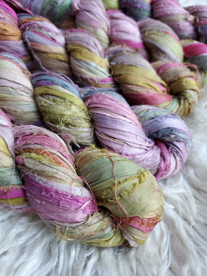 Tie Dye #3 - Sari Silk Ribbon