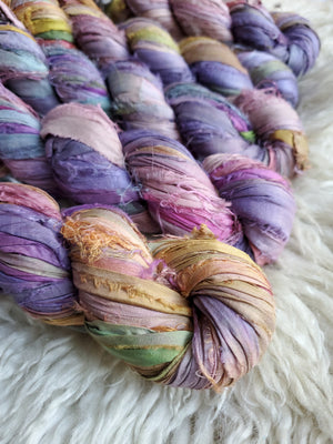 Tie Dye #1 - Sari Silk Ribbon